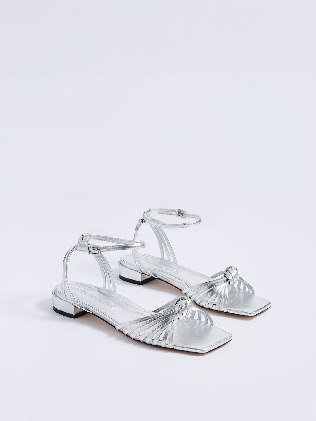 Faye Flat Sandal | Silver