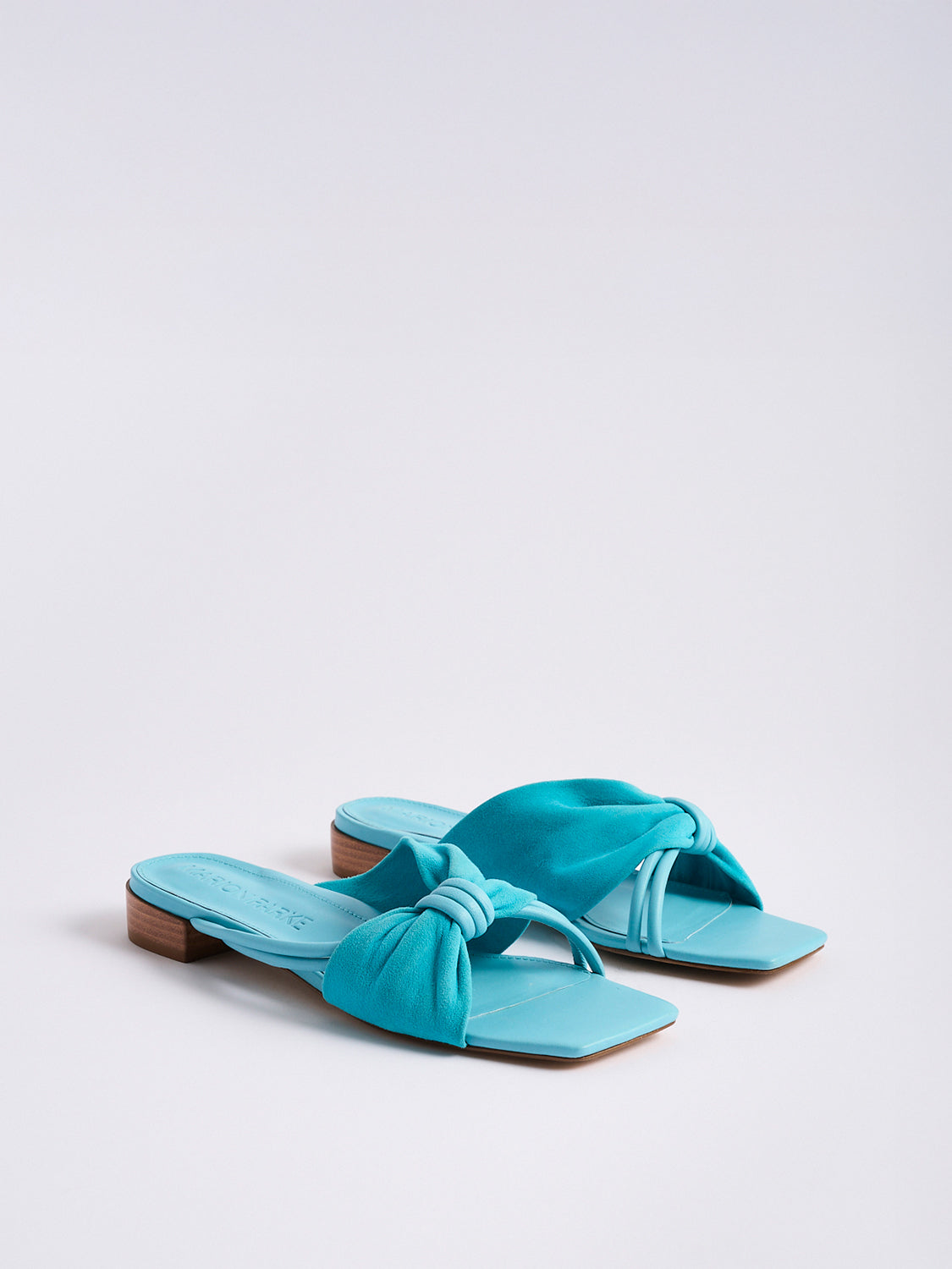 Laney Flat Sandal | Turquoise