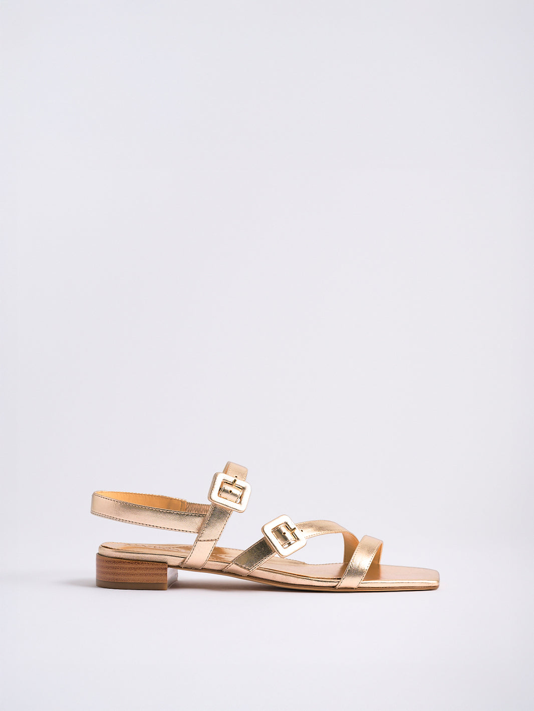 Cleo Flat Sandal | Soft Gold