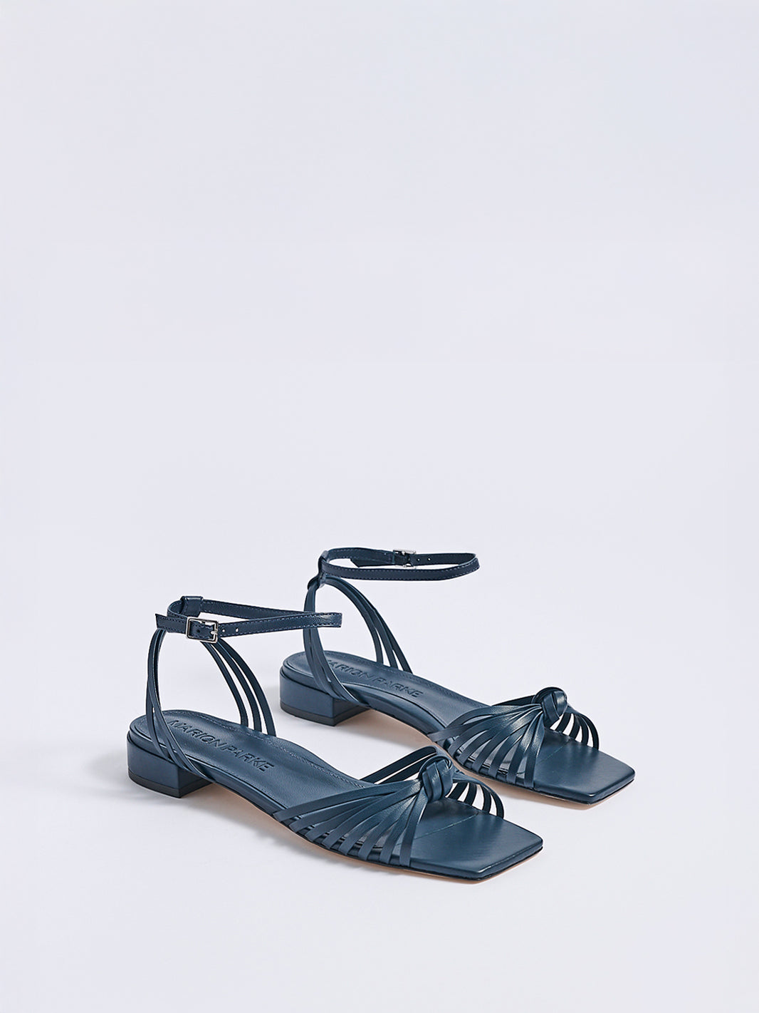 Faye Flat Sandal | Navy