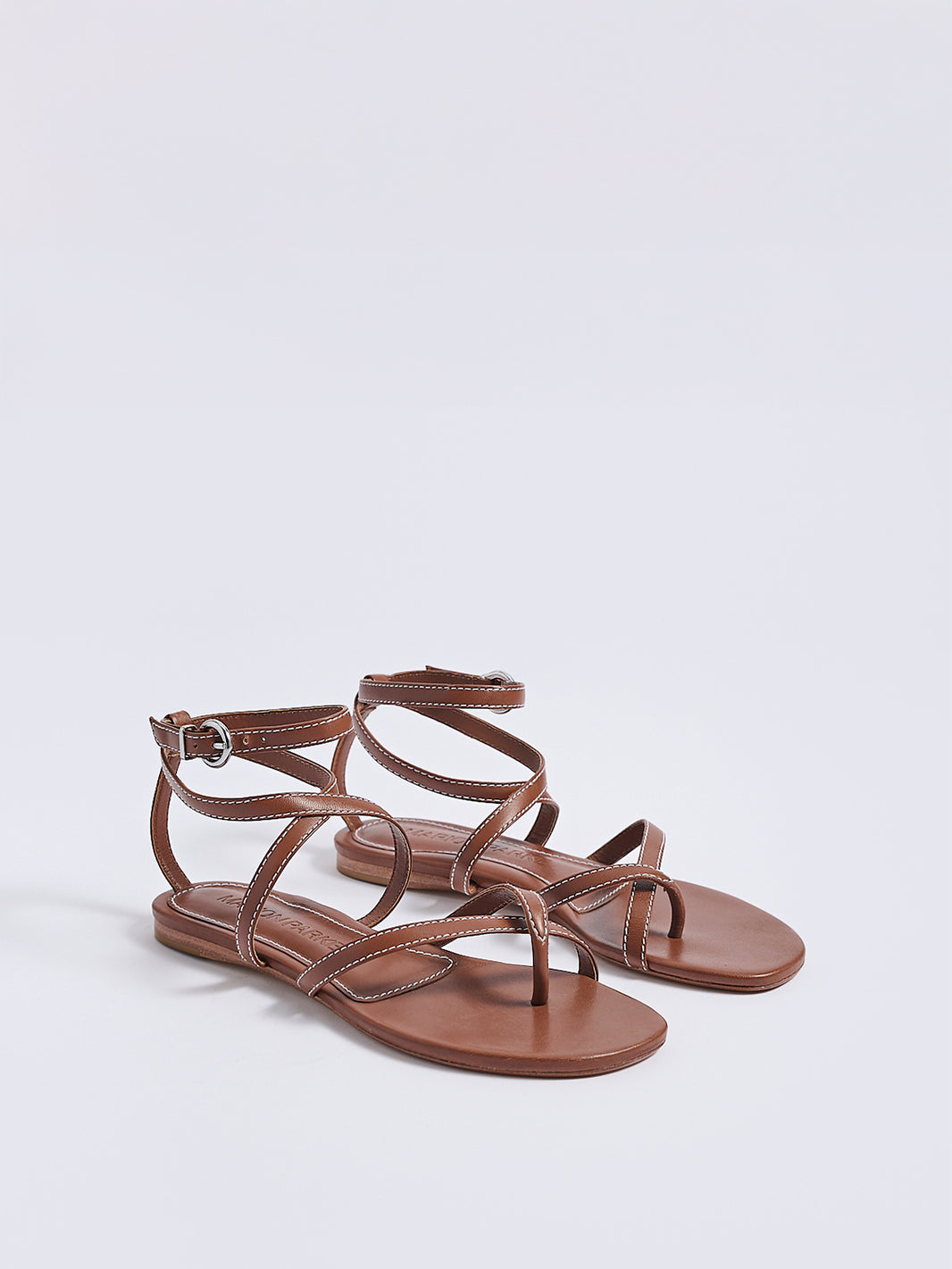 Geri Flat Sandal | Luggage