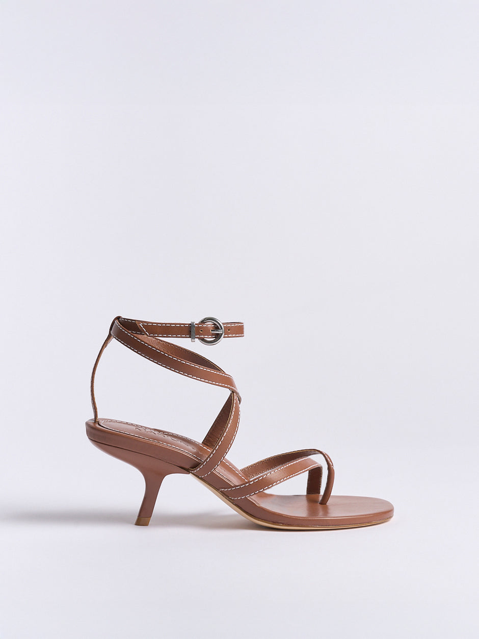 Geri Angled Heel | Luggage