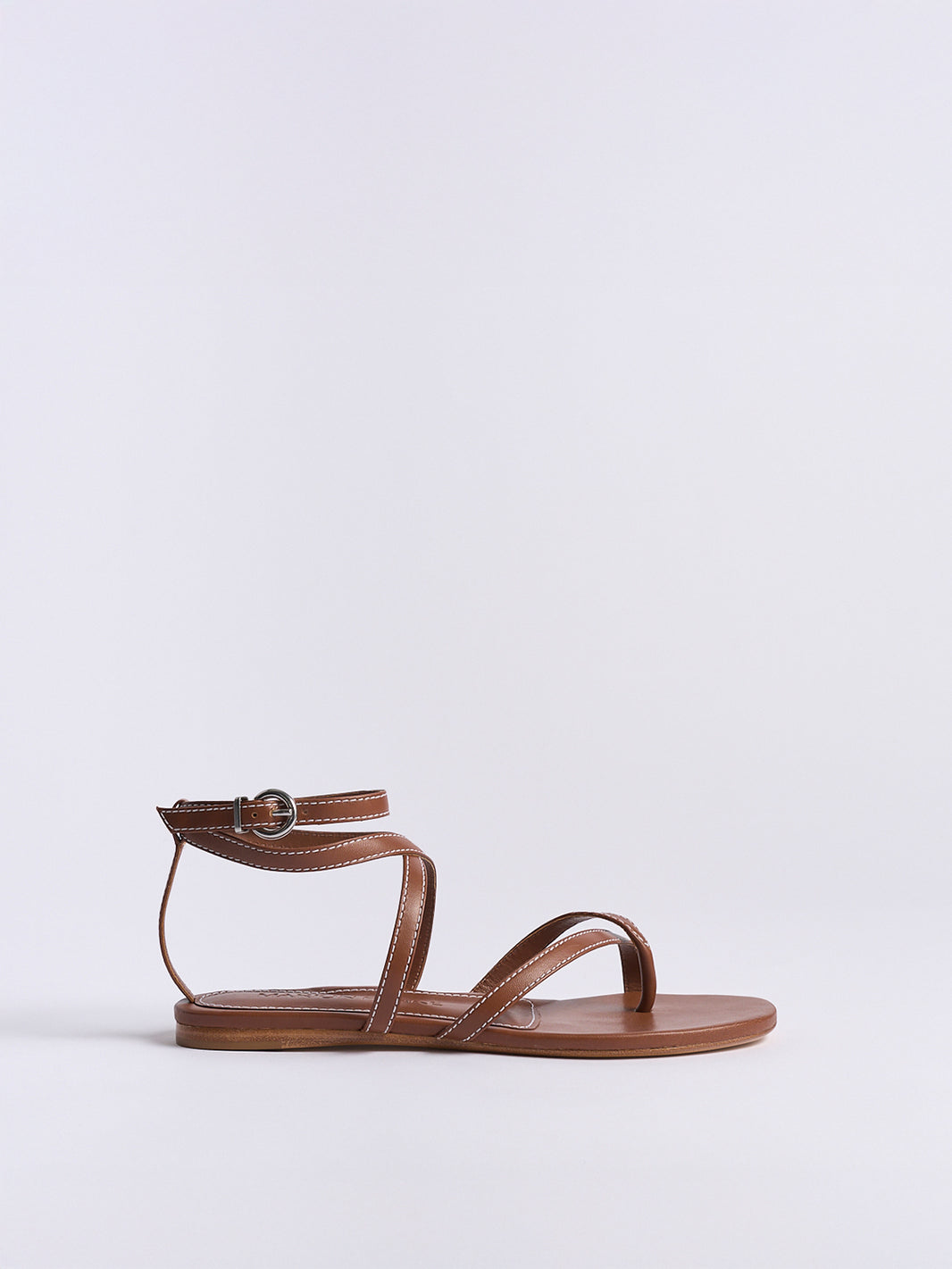 Geri Flat Sandal | Luggage