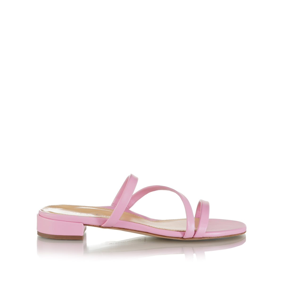 Mitzi Flat Sandal | Rose Petal 10mm Heel | Marion Parke