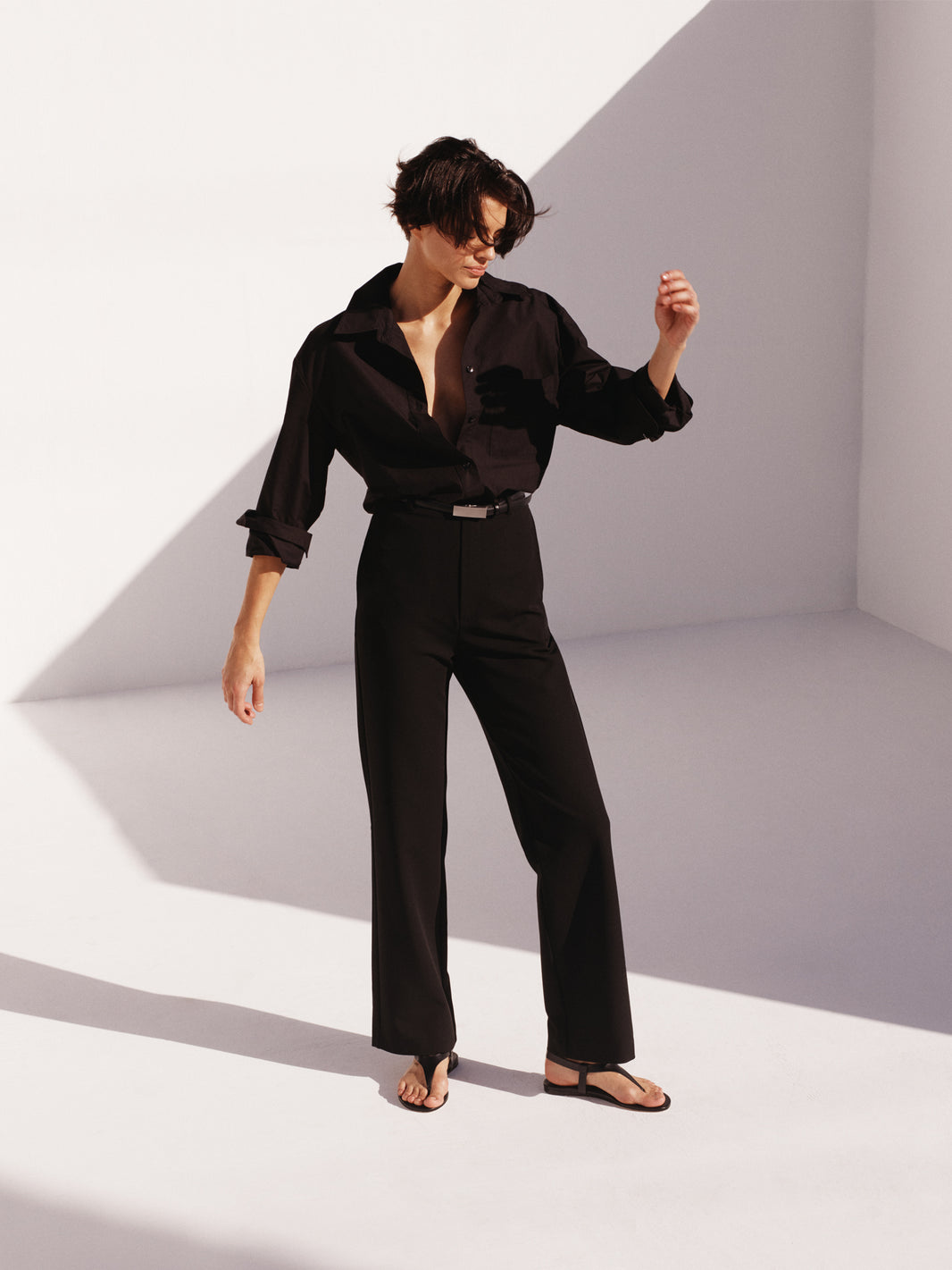 Solana Thong Sandal | Black