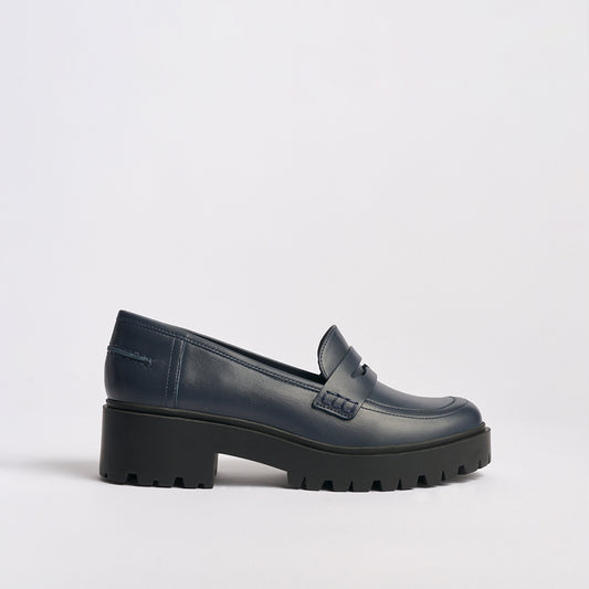 Sabine Lug Loafer | Navy