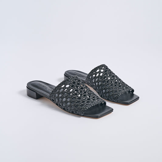 Sabrina Flat Sandal | Black