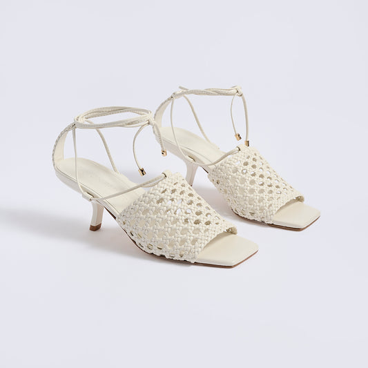 Sabrina Kitten Heel | Ivory