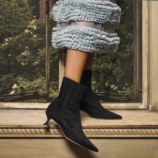 Audra 50 Bootie | Black Suede