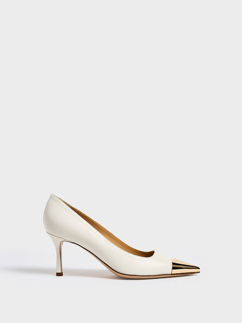 Ava Pump | Ivory Nappa