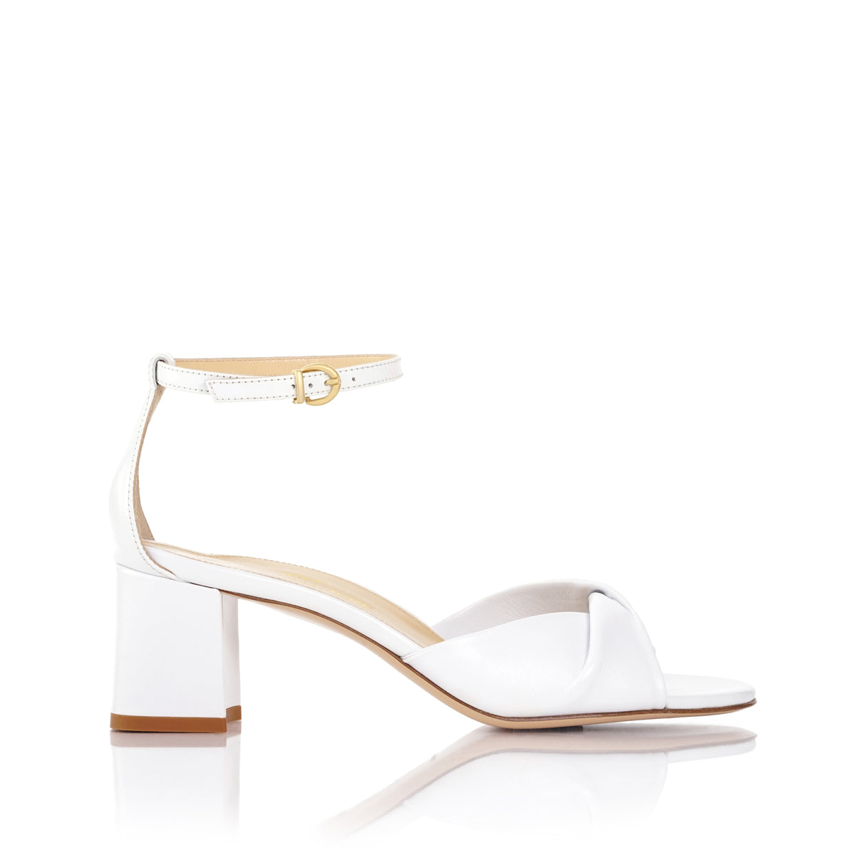 Carrie 60 Sandal | White Nappa