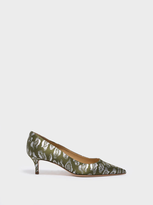 Classic Pump 45 | Green Leopard