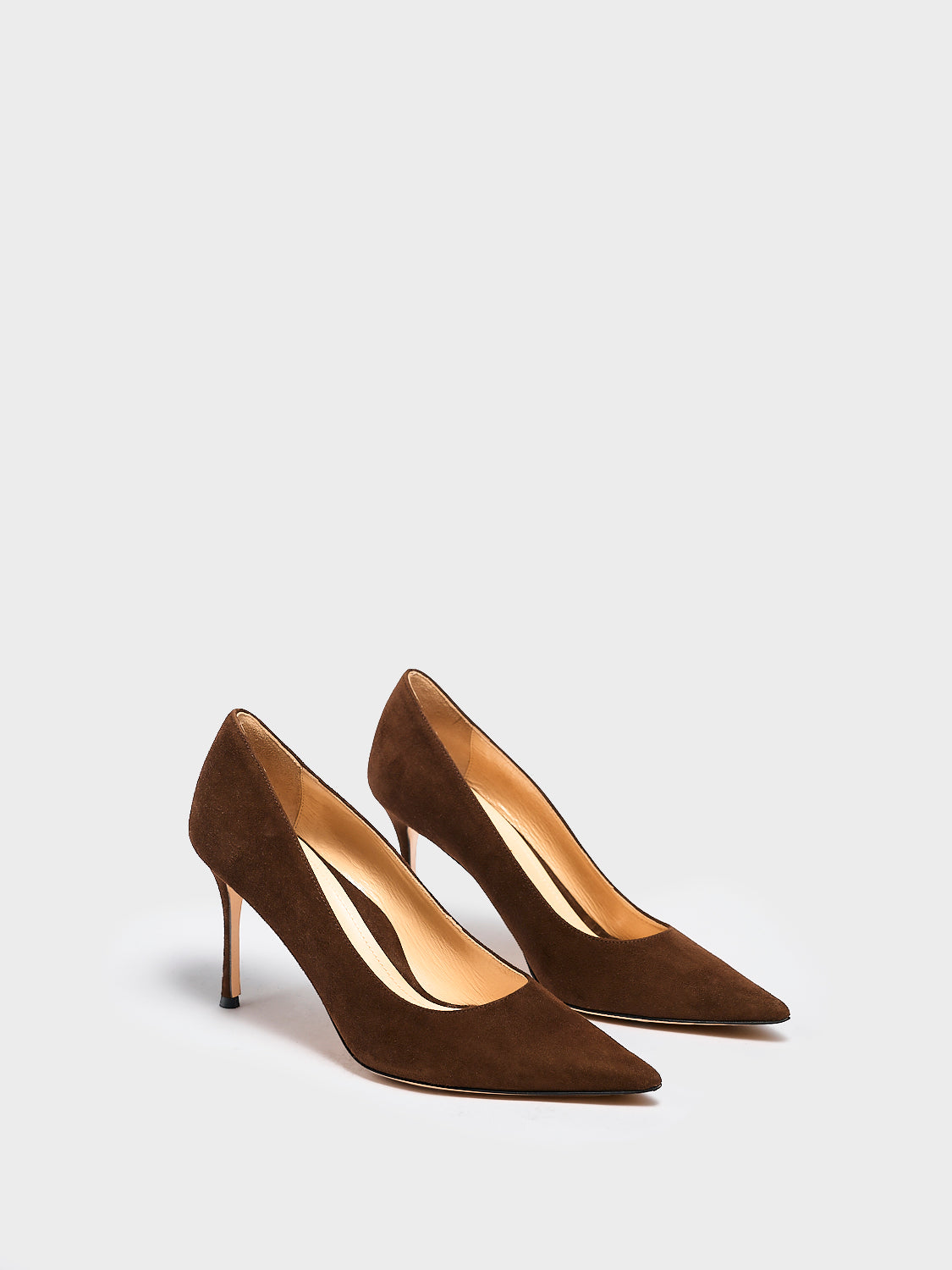 Marion Parke | Classic Pump 85 | Chocolate Suede | 39|Brown | Made in Italy Marion Parke | Classic Pump 85 | Chocolate Suede | 39|Brown | Made in Italy