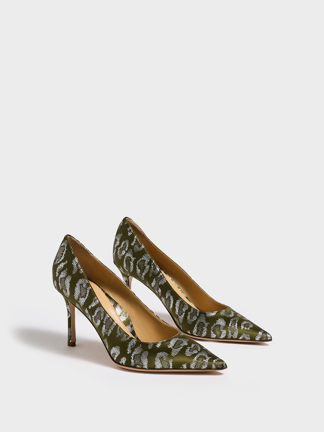 Classic Pump 85 | Green Leopard