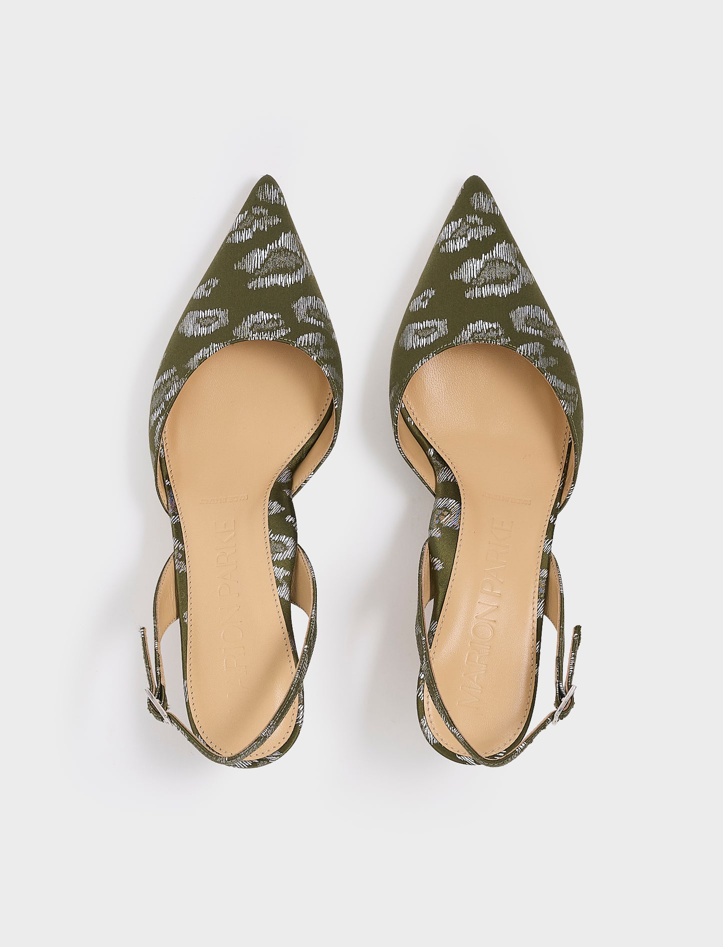 Classic Slingback 45 | Green Leopard