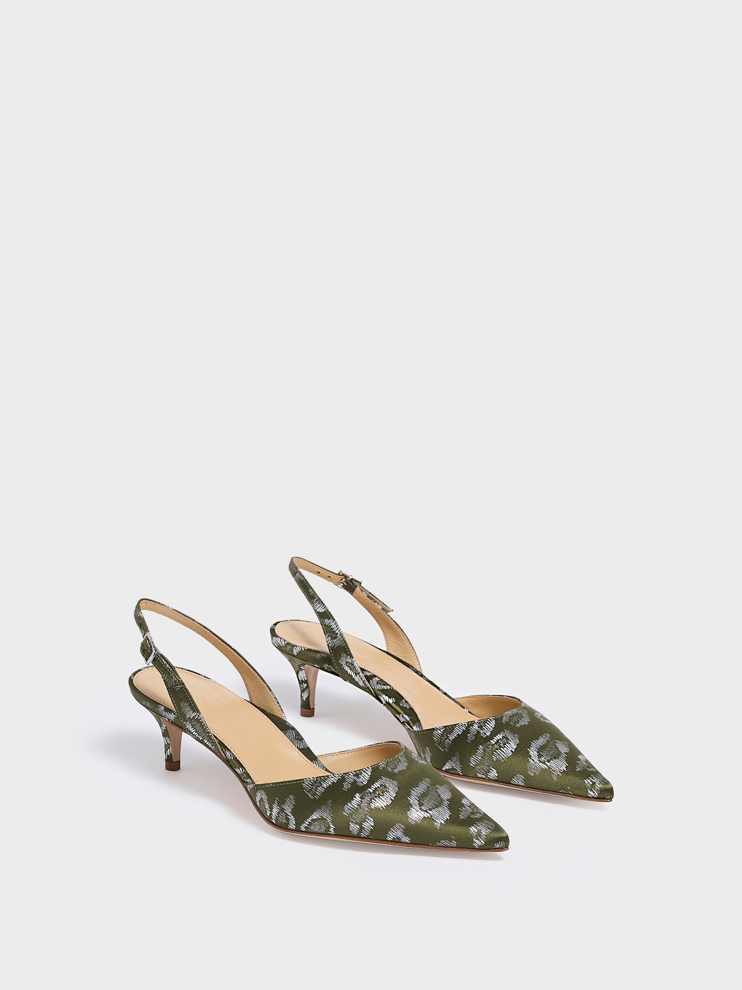 Classic Slingback 45 | Green Leopard