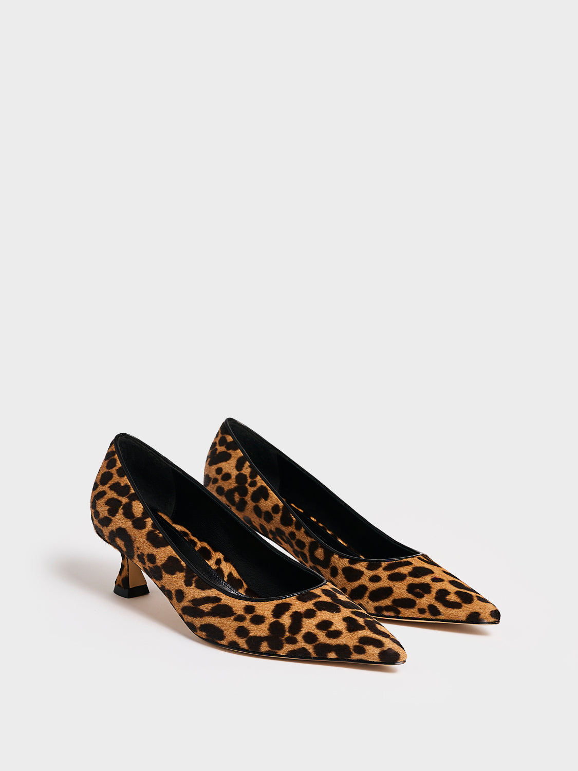 Flared Kitten Heel Pump | Leopard