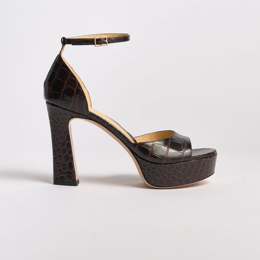 Carolina Platform | Chocolate Croco