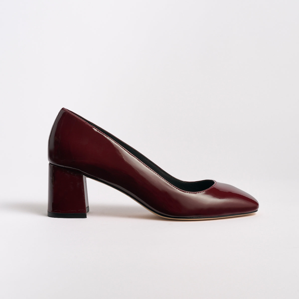 Block Heel Pump 60 | Bordeaux