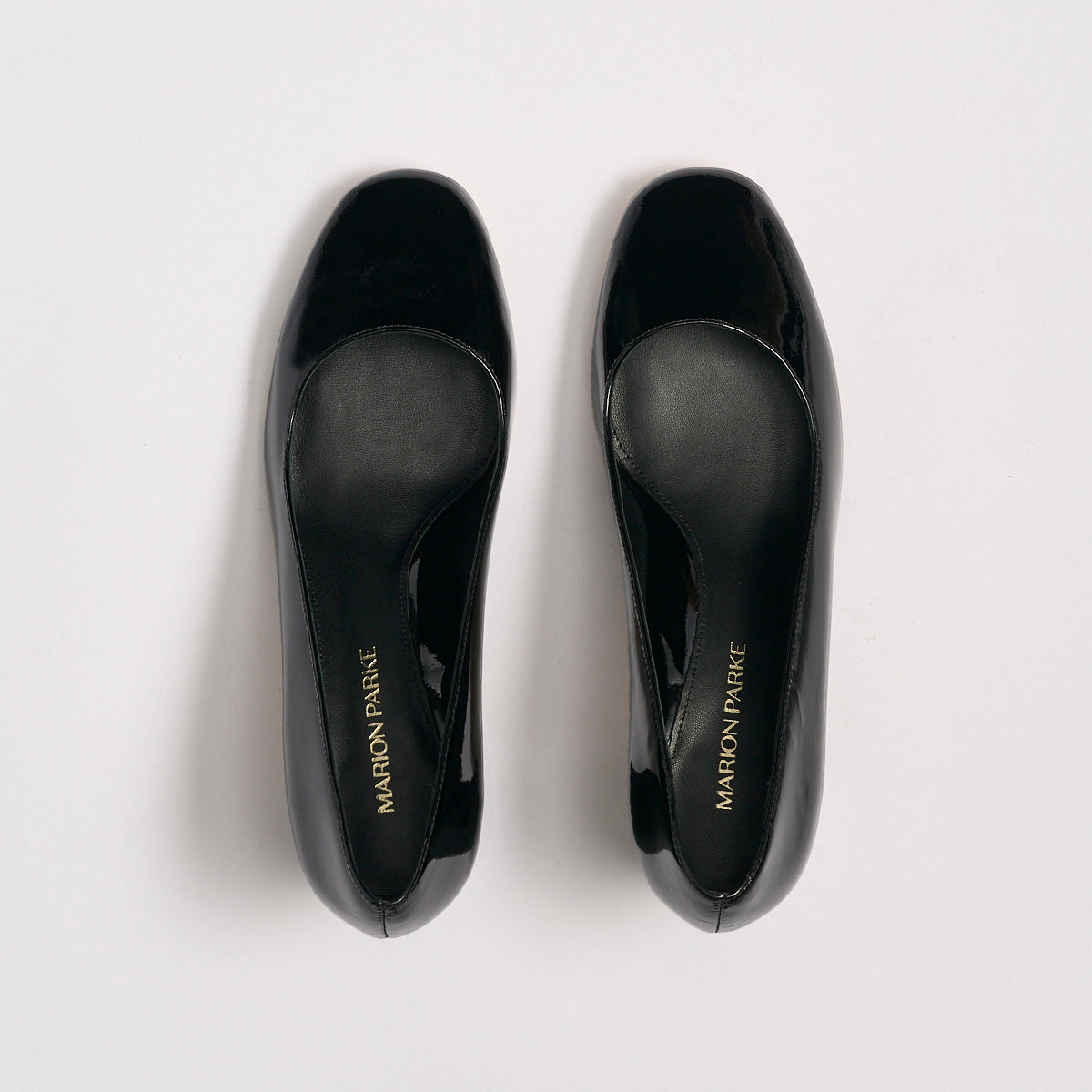 Block Heel Pump 60 | Black Patent