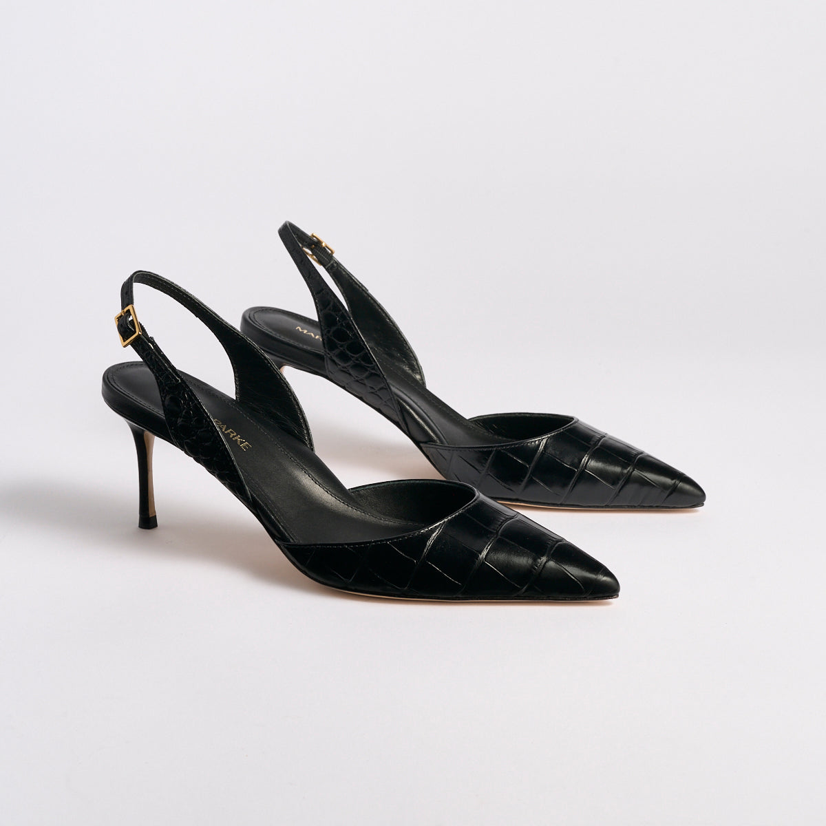 Classic Slingback 70 | Black Croco