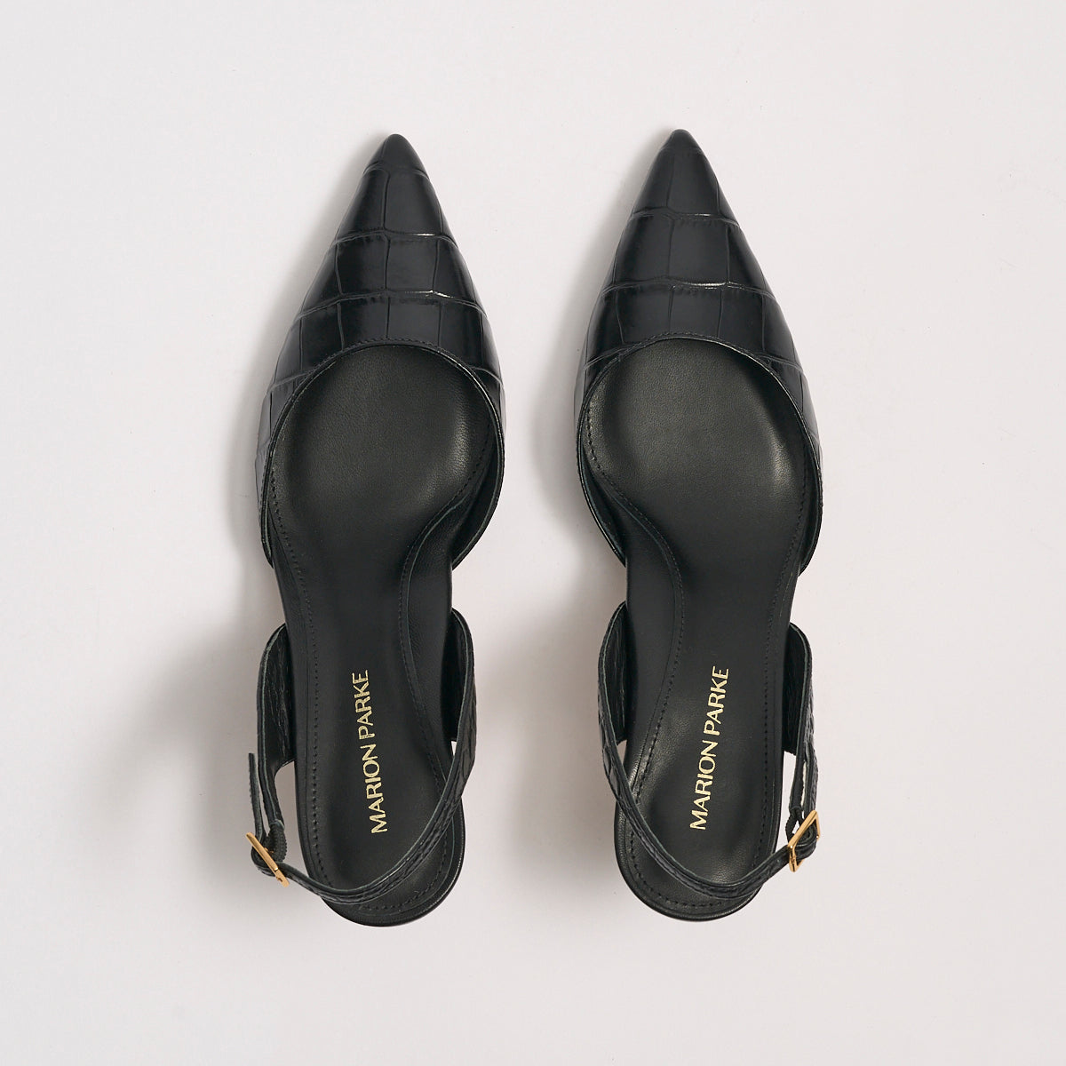 Classic Slingback 70 | Black Croco