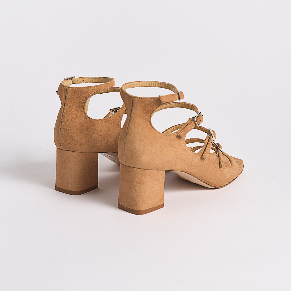 Francine Block Sandal | Caramel