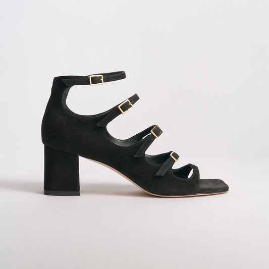 Francine Block Sandal | Black