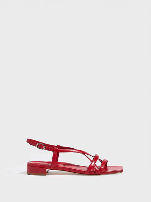 Sabine Flat | Lipstick Red