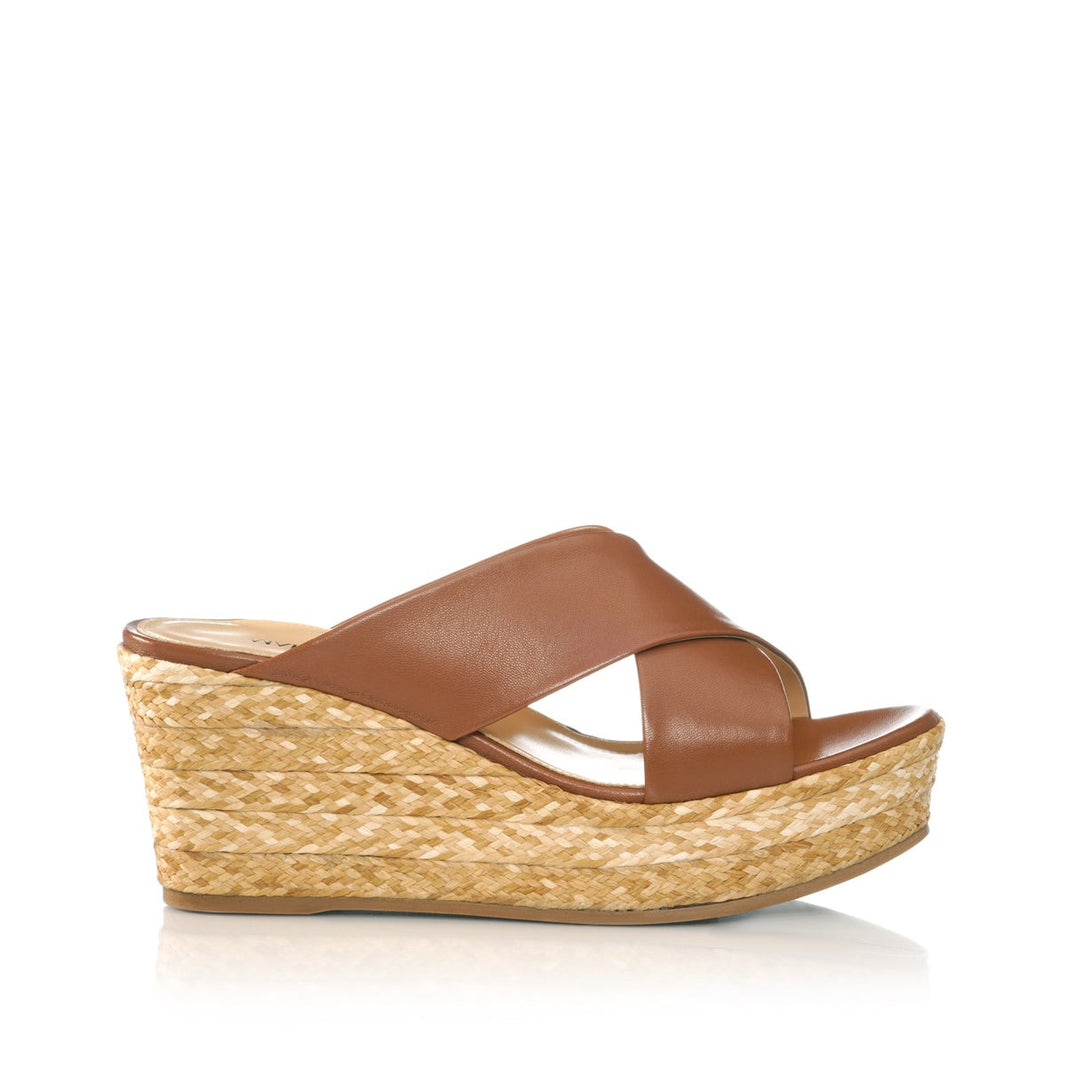 Bethany Wedge | Tan Nappa
