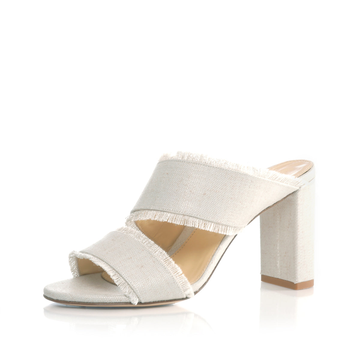 Cecilia 85 Sandal | Natural Linen