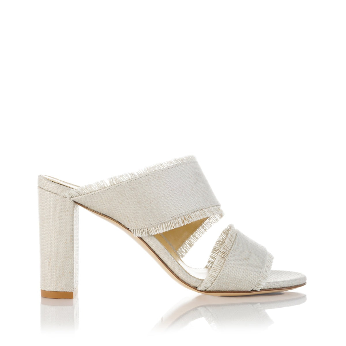 Cecilia 85 Sandal | Natural Linen