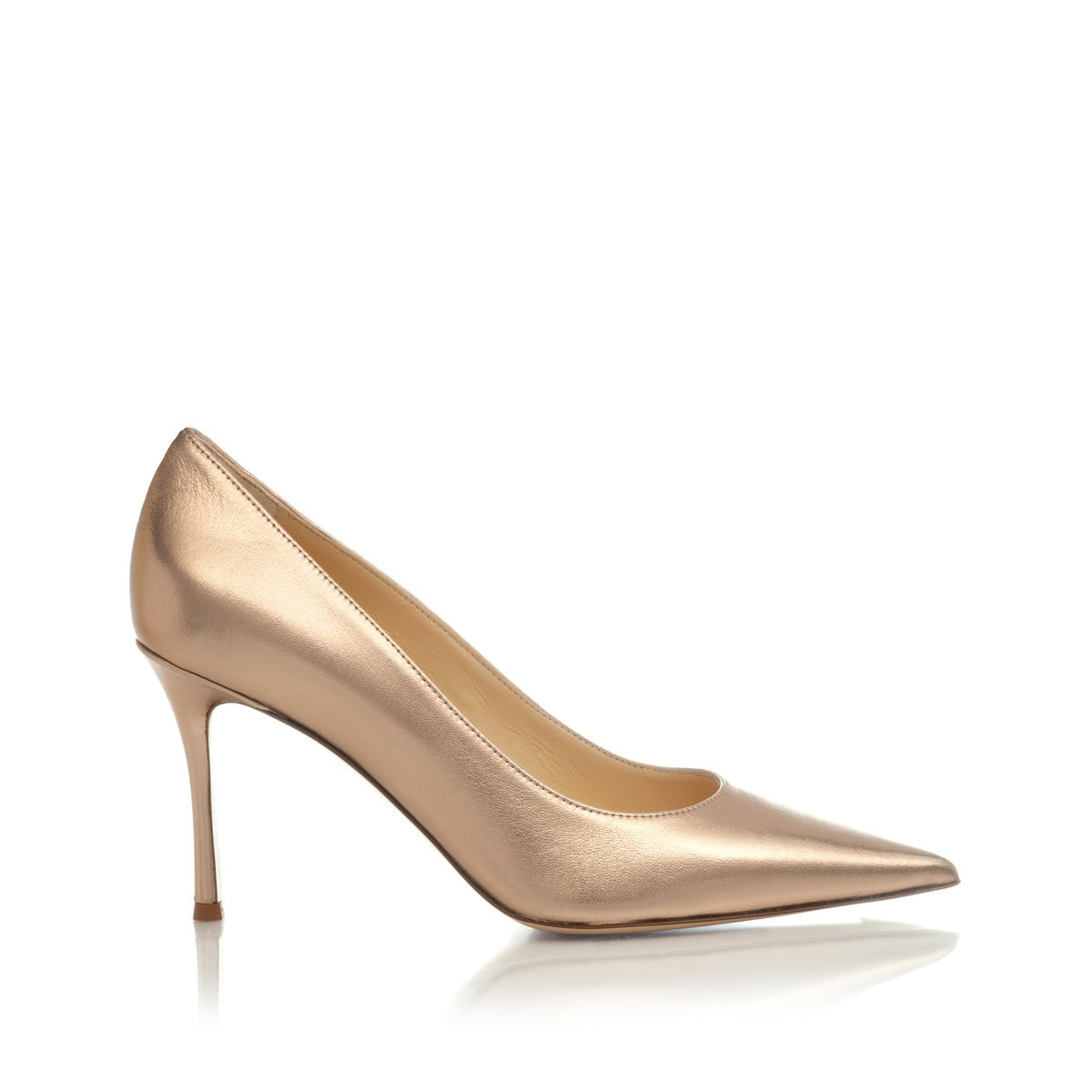 Classic Pump 85 | Powder Metallic Nappa Leather Pump | Marion Parke